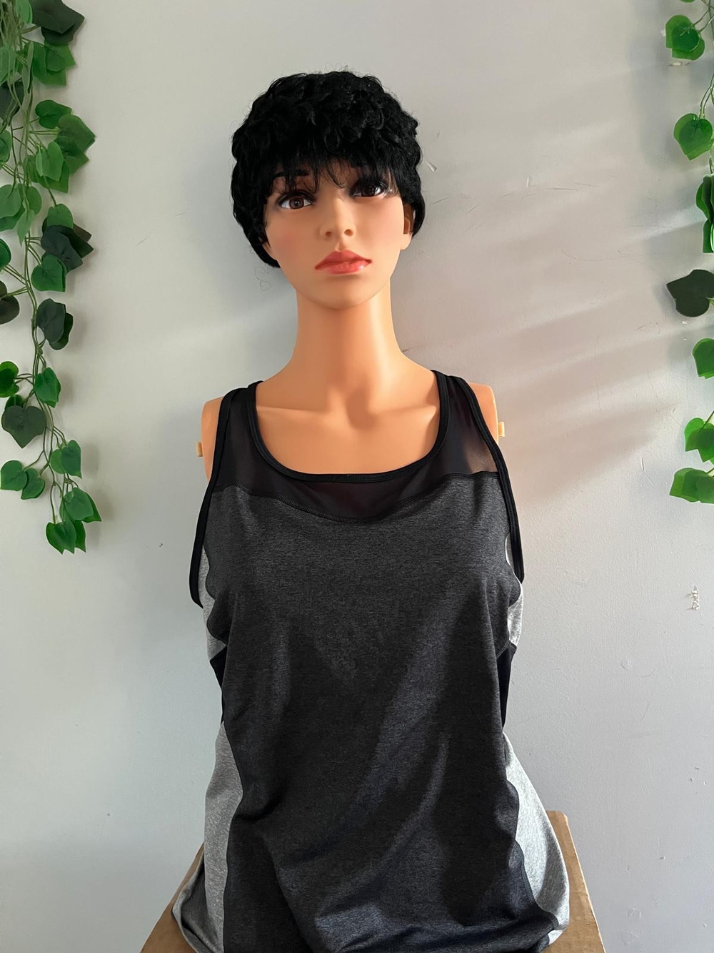Fila Black & Gray Racerback Performance Tank - Picture 2 of 4